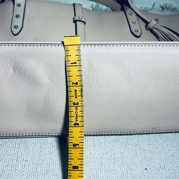 Karl Lagerfeld “Toby” Blush Pink Leather Tote with Tassel Charm - Picture 16 of 16